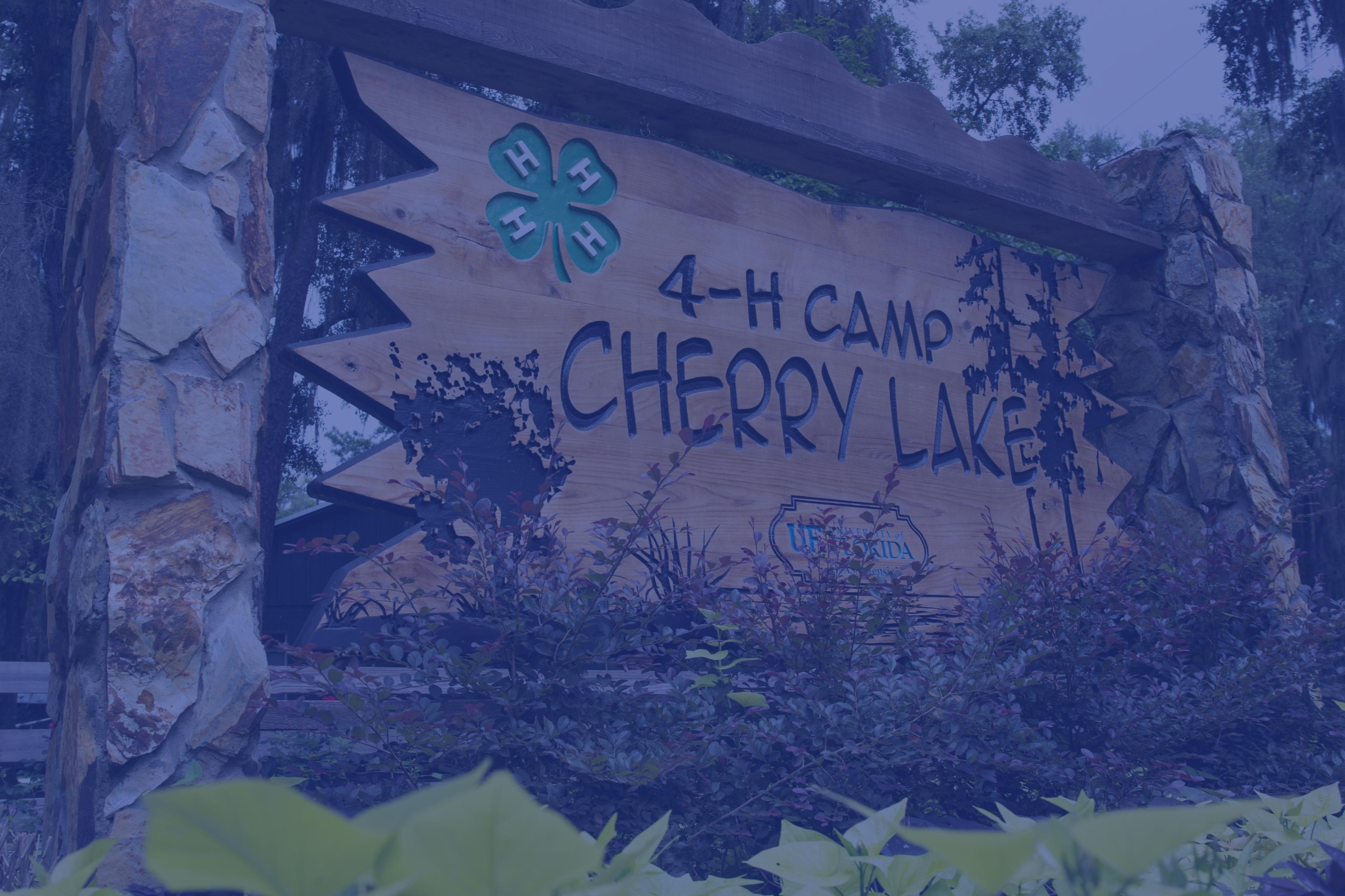 Photo of you Camp Cherry Lake camp sign