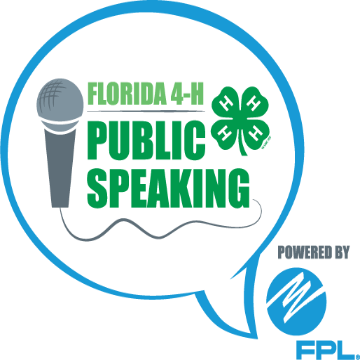 Florida 4-H Public Speaking Logo