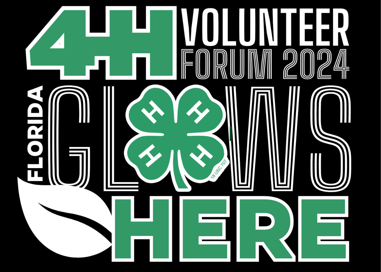 4-H Volunteer Forum Graphic with black background