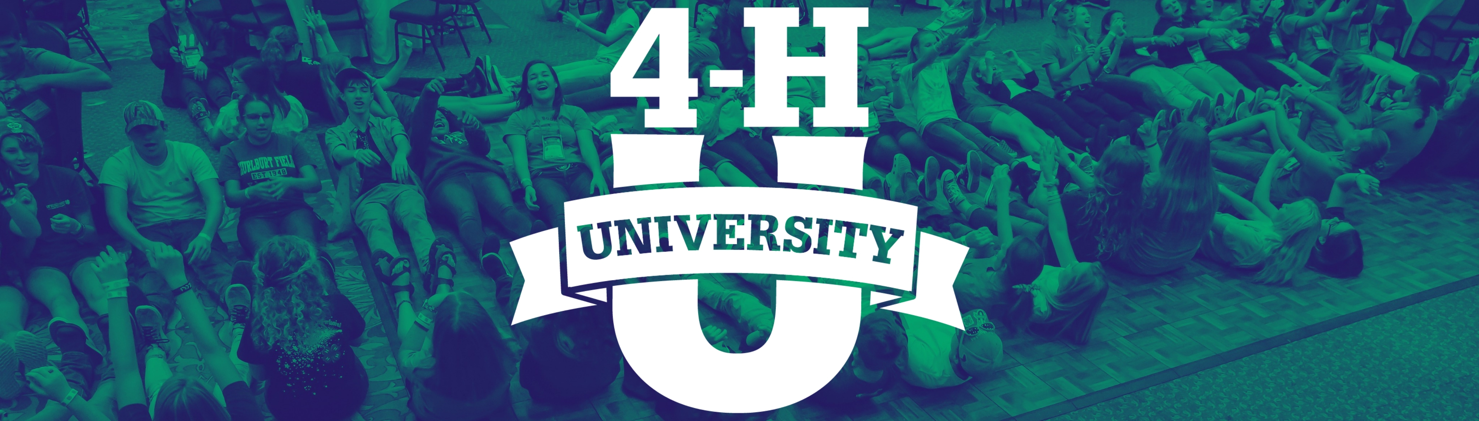 Graphic flyer of youth at 4-H University